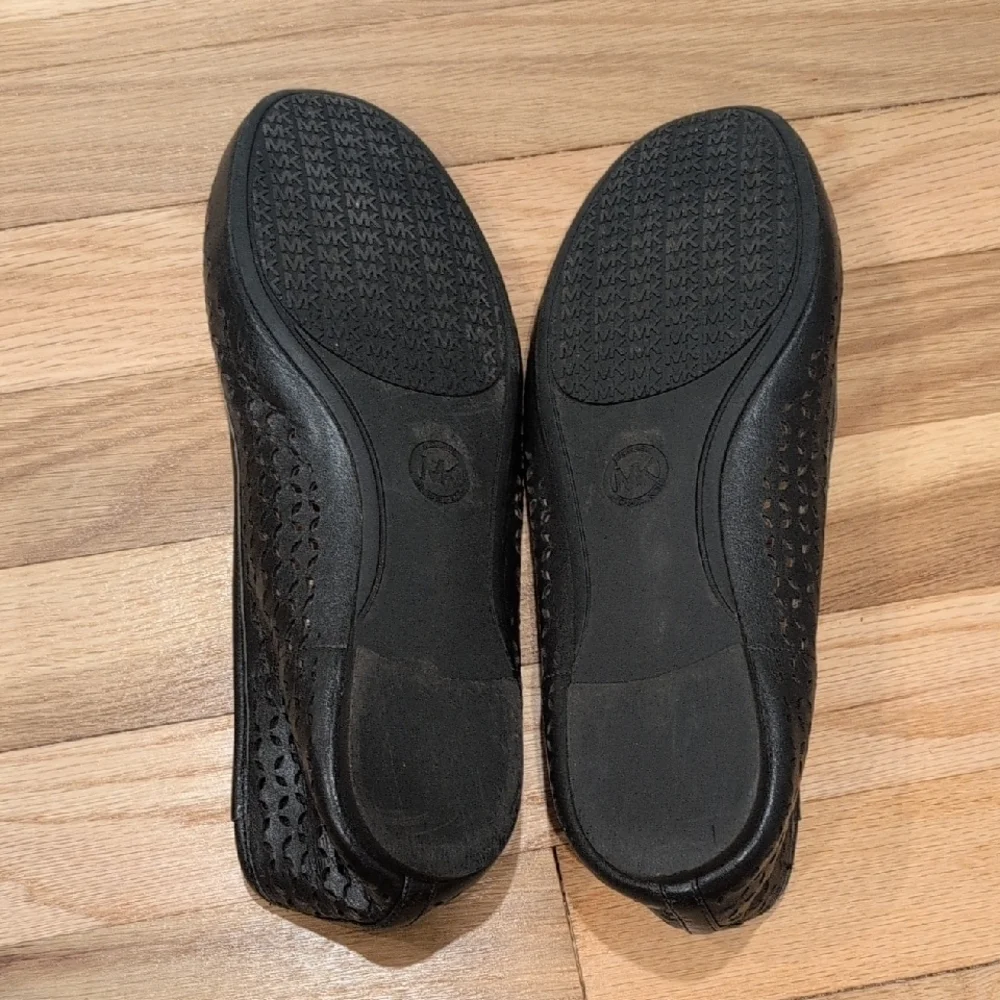 Michael Kors Perforated Black Loafers